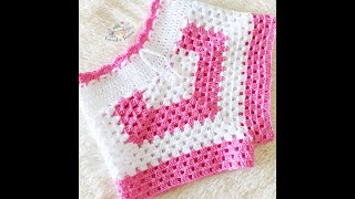 SHORT A CROCHET FACIL  PASO A PASO  TEJIDO  VARIAS TALLAS [upl. by Cressida73]