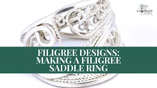 Filigree Designs Making a Filigree Saddle Ring  Silver Filigree Jewelry [upl. by Illene]