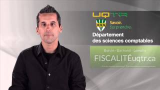 Cours en ligne en Fiscalité à lUQTR 100 OUVERT et GRATUIT [upl. by Gnaht]