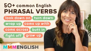 50 COMMON ENGLISH PHRASAL VERBS with workbook [upl. by Nedgo]