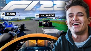 Lando Norris Plays F1 22 [upl. by Nevuer]