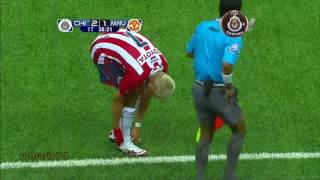 Chivas 3 Vs Man U 2 Goles en despedida de quotChicharitoquot Hernández [upl. by Eliathas]