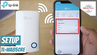 How to Setup TP Link WIFI Range Extender  How to Setup TP Link TL WA850RE [upl. by Leanatan]