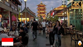 Jakarta Indonesia🇮🇩 Real Night Ambience in Jakartas New Chinatown 4K HDR [upl. by Bogusz]