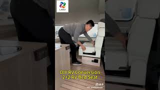 22 Bed seat diyvanconversion campervan caravanconversion rvlife rv vanlife rvconversion [upl. by Adnelg288]