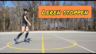 Leren remmen op rolschaatsen voor beginners [upl. by Aleece]