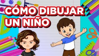 CÓMO DIBUJAR UN NIÑO ANIMADO CUERPO COMPLETO FÁCIL PASO A PASO drawing dibujo aprenderadibujar [upl. by Lois]