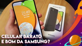 LIGANDO PELA PRIMEIRA VEZ SAMSUNG GALAXY A03 CELULAR BARATO COM CÃ‚MERA 48 MP E 4GB DE RAM [upl. by Avek]