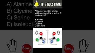 Which Amino Acid does not have L and D configurations [upl. by Manuel]