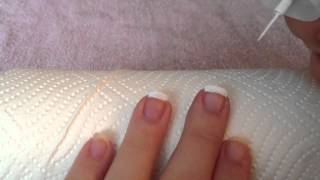 French Nails lackieren  Nagelpflege [upl. by Amelina]