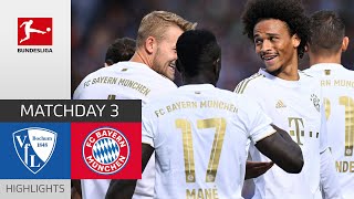 VfL Bochum  FC Bayern München 07  Highlights  Matchday 3 – Bundesliga 202223 [upl. by Enilorak771]