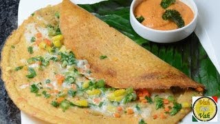 Mix Veg Multi Dal Adai Cheese Dosa  By VahChef  vahrehvahcom [upl. by Mellie]