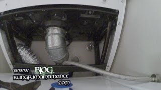 How To Replace Leaking Laundry Clothes Washing Machine Water Supply Line Shut Off Repair Video [upl. by Nodababus]