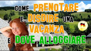 Lezione Tedesco 66  Come prenotare o disdire una vacanza e dove alloggiare [upl. by Oiragelo]