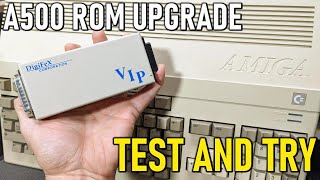 Corroded Amiga 500 Rev 5 w512k ROM upgrade and SVideo out [upl. by Nosneh]