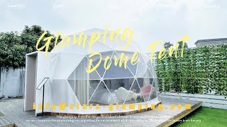 Luxury Glamping Dome Tent  Geodesic Domes for Eco Hotel [upl. by Noemi]