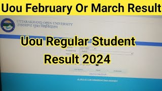 Uou Regular Student का एक और रिज़ल्ट University ने आज फिर Announced कर दिया  Uou Result 2024  Uou [upl. by Ecneret]