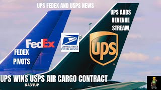 UPS Seals Air Cargo Contract For USPS Over Fedex [upl. by Alcinia]