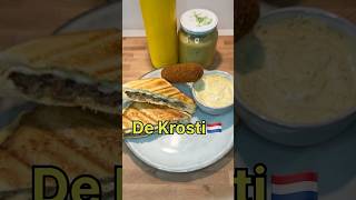 Kroket op een tosti🤯 kroket eten lekker holland [upl. by Ahsein47]