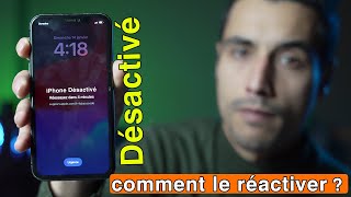 📴iPhone désactivé comment le réactiver [upl. by Batista736]