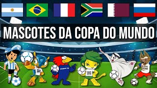 TODOS OS MASCOTES DAS COPAS DO MUNDO [upl. by Barth439]