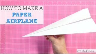 How to Make a Paper Airplane EASY [upl. by Analra208]