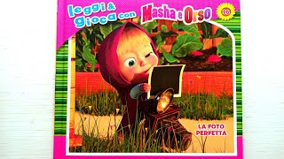 Masha e Orso LA FOTO PERFETTA  libro con giochi e attività  audiolibro per bambini [upl. by Strepphon]