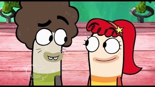 Fish Hooks  Oscar and Bea kiss Final Scene [upl. by Raynata]