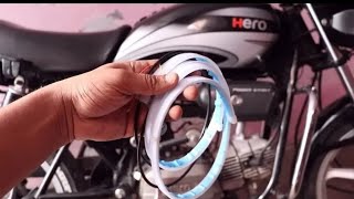 on wheel running light on hero splendor plus [upl. by Ail]