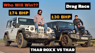 THAR ROXX VS THAR 4×4  DRAG RACE [upl. by Gavin]