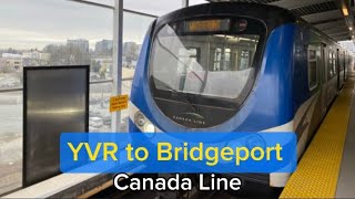 Canada Line YVR Airport to Bridgeport [upl. by Esdras]