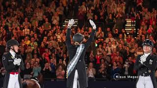 Dressage Premiation Jessica von BredowWerndl at the FEI World Cup Finals in Leipzig 2022  Part 1 [upl. by Sucram]