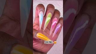 How to do airbrushed nail art 🙌🏾 nailshorts nailart [upl. by Letta]