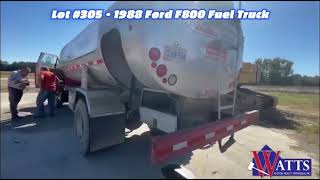 1988 FORD F800 FUEL TRUCK For Sale [upl. by Eenal]