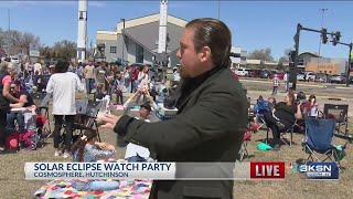 Hutchinson residents gather at the Kansas Cosmosphere to witness solar eclipse [upl. by Krongold301]