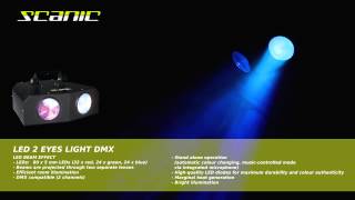 Scanic LED 2 Eyes Light DMX II [upl. by Siurad717]