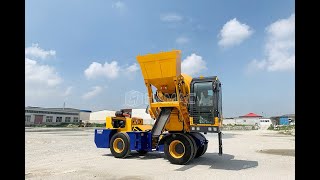 How does a selfloading concrete mixer work [upl. by Yerocal871]