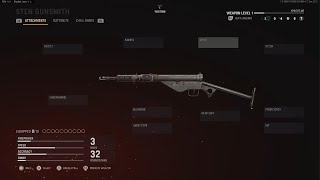 VANGUARD  All SMG Attachments  STEN [upl. by Baryram540]