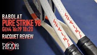 Babolat Pure Strike 98 Gen4 Tennis Racquet Review  Tennis Express [upl. by Hazelton]