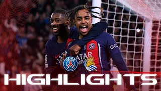 HIGHLIGHTS  PSG 20 REAL SOCIEDAD ⚽️🏆 UCL [upl. by Noryt]