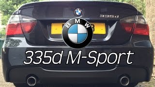 BMW E90 335d MSport Review  Exterior Interior Start Up amp Revs [upl. by Watt]