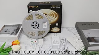 PAUTIX Ultra Long CCT COB LED Strip Light Kit [upl. by Kcirdot]