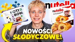 CROISSANTY OD NUTELLI 😱 TESTUJĘ NOWOŚCI SŁODYCZOWE Z PAŹDZIERNIKA  Dominik Rupiński [upl. by Naillij968]