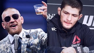 CONOR MCGREGOR TAUNTS MUSLIM KHABIB WITH ALCOHOL [upl. by Ahsitniuq465]