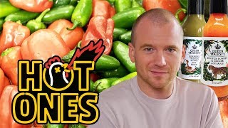 How to Make Hot Sauce  Hot Ones Extra [upl. by Ahsinut429]