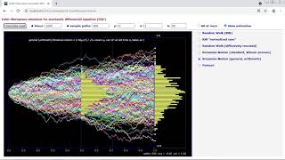 Random Walk and Brownian Motion illustrating the functional central limit theorem a demo by Tom [upl. by Cheyney]