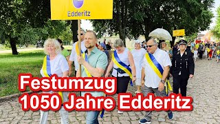 Festumzug 1050 Jahre Edderitz [upl. by Lilaj621]