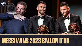 LIONEL MESSI WINS HIS 8TH BALLON D’OR 🐐  CBS Sports Golazo [upl. by Alcina466]