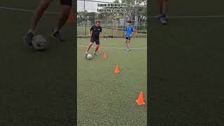 Slalom Dribbling Drill dribblingdrills youthfootball basic [upl. by Eiramnerual]