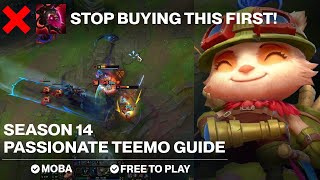 SEASON 14 PASSIONATE amp COMPREHENSIVE TEEMO GUIDE [upl. by Ayotal750]